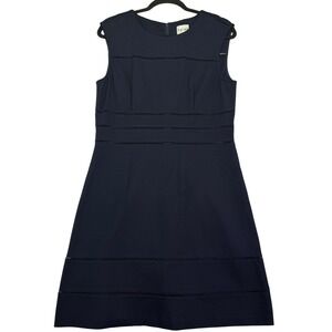 Reiss Neva Womens Navy Blue Sleeveless Sheath Dress UK 14‎ USA 10 EU 42